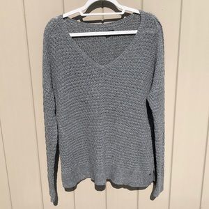 Gray Long Sleeve Knit Sweater | American Eagle